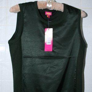 Top silk blend green Eye label M NWT
